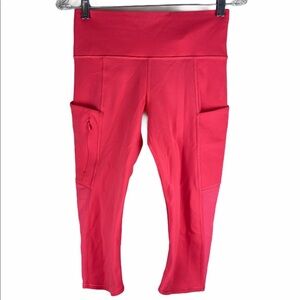 ATHLETA All In Crop Legging Capri Geranium S